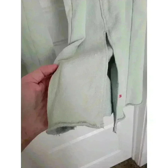 Peace Love World Womens Mint Green Slit Flared Pants Flat Front Pull-On Size M - Picture 4 of 6